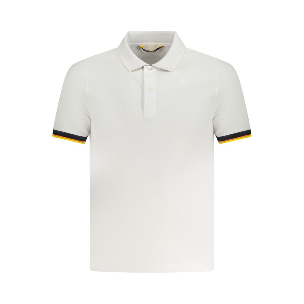 K-WAY White Cotton Men's Polo Men's Shirt