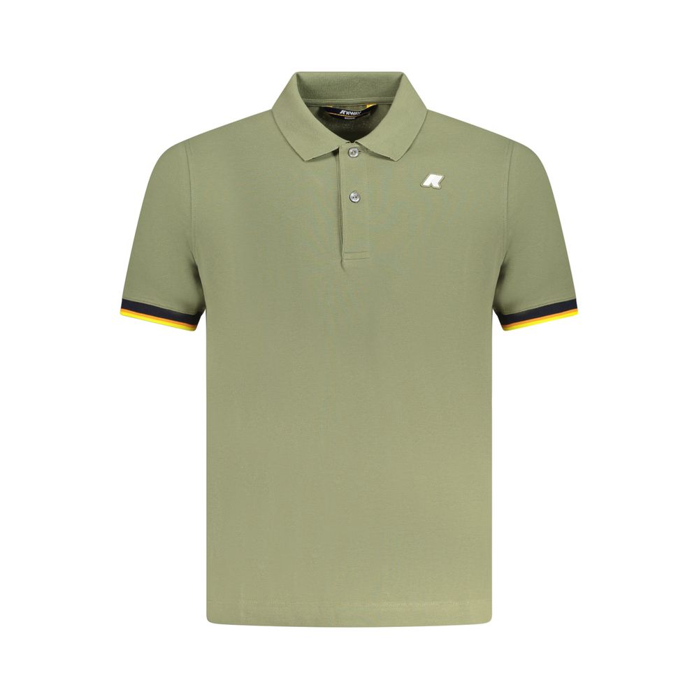K-WAY Verde Cotton Men Men's Polo