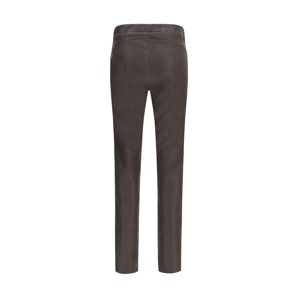 Arma Brown Leather Women's Pants