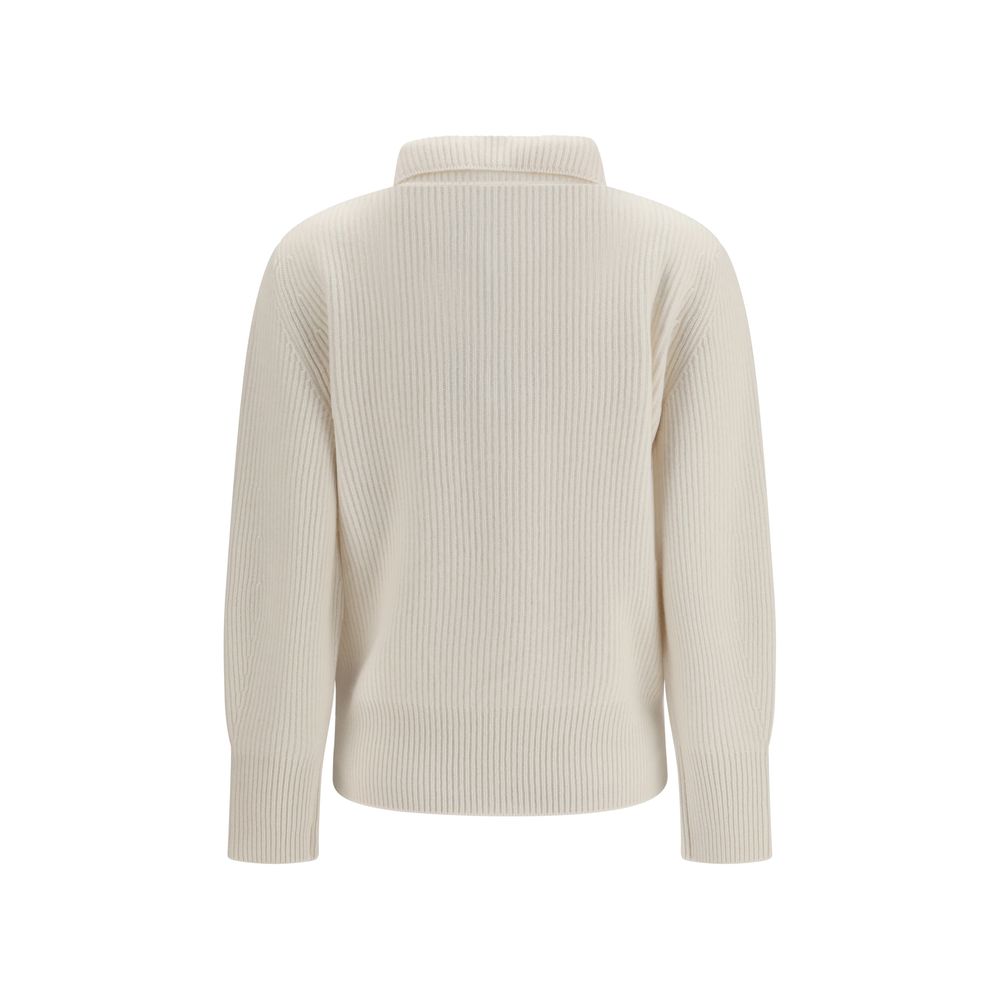 Forte_Forte White Wool Oves Aries Women's Sweatshirt