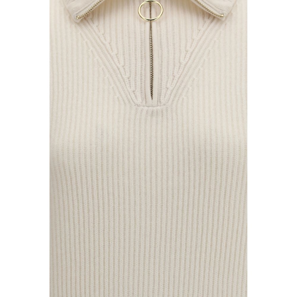 Forte_Forte White Wool Oves Aries Women's Sweatshirt
