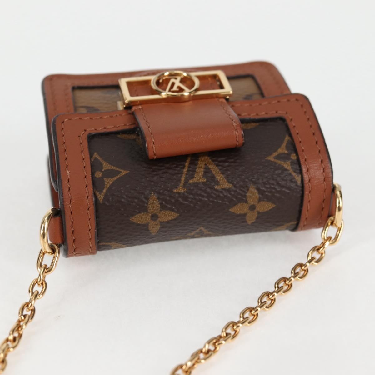 Louis Vuitton Dauphine Reverse Monogram Canvas Brown Canvas Clutche & Pouche Bag (Pre-Owned)