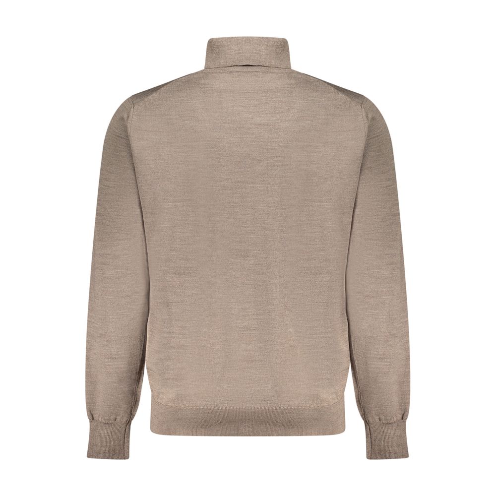 K-WAY Brown Wool Men Men's Sweater
