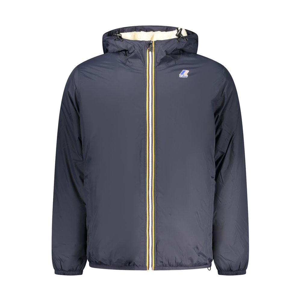 K-WAY Blue Polyamide Men Men's Jacket