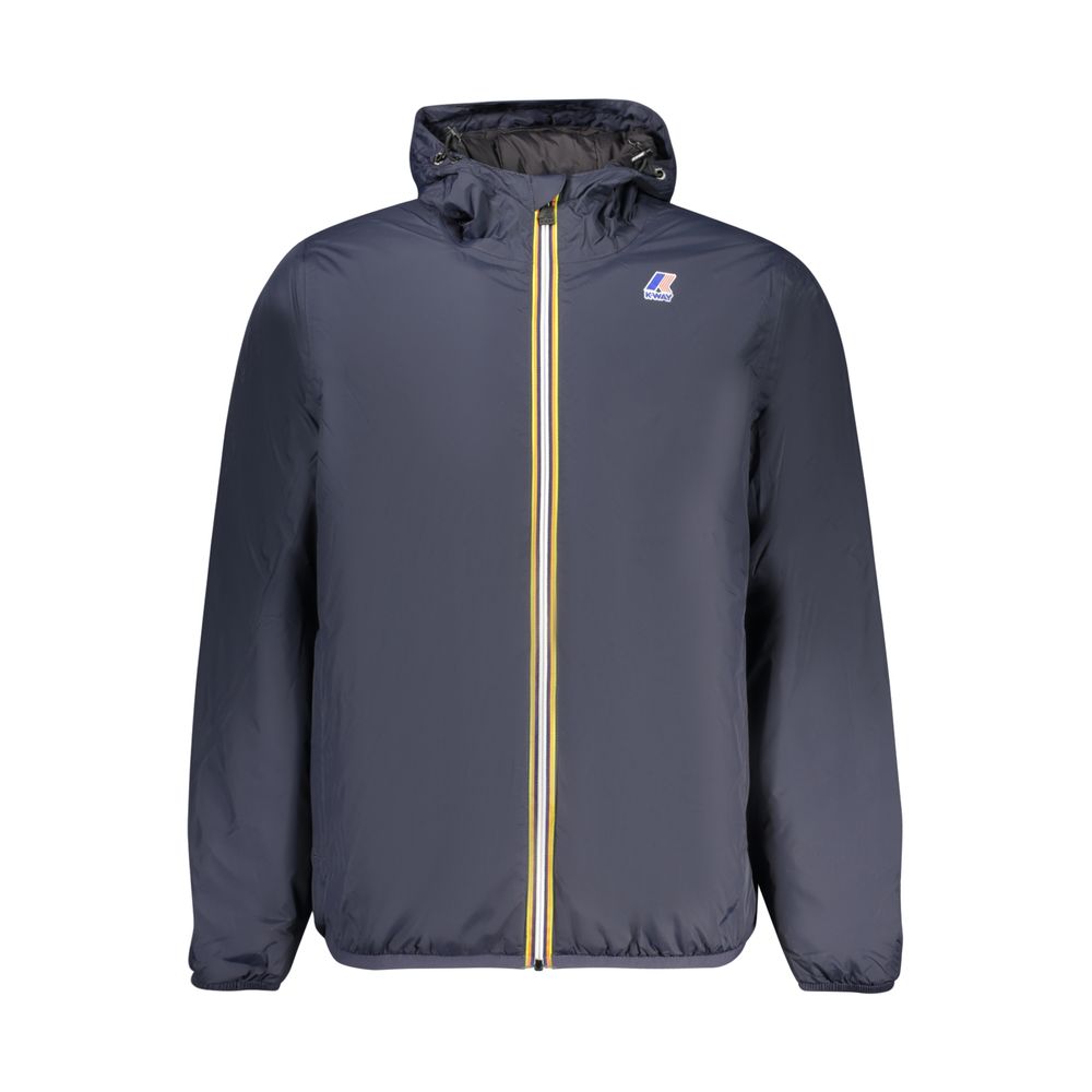 K-WAY Blue Polyamide Men Men's Jacket