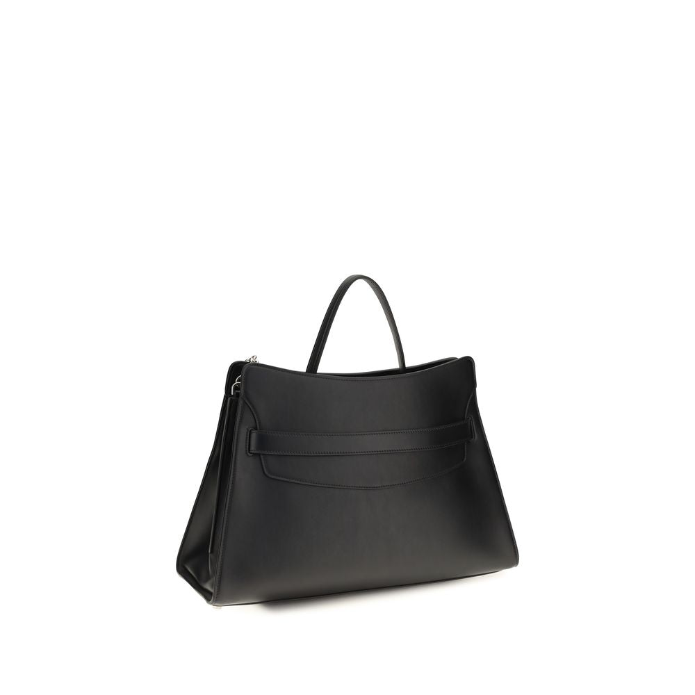 Alexander McQueen Black Calf Leather Bos Taurus Shoulder Women's Bag