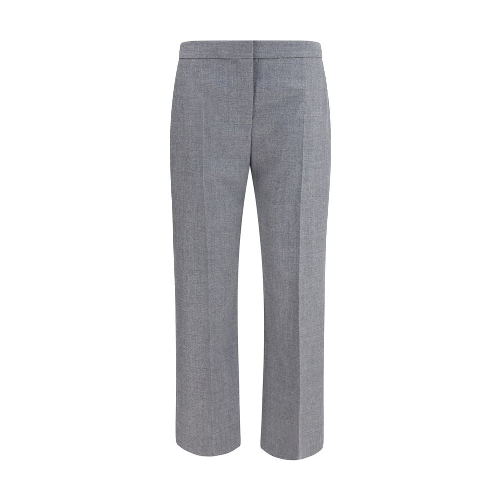 Alexander McQueen Gray Wool Oves Aries Casual Women's Pants