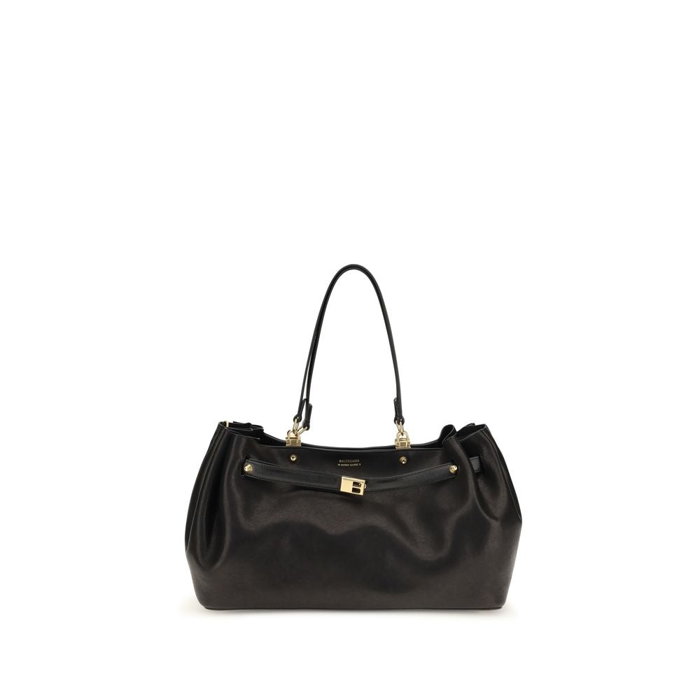 Balenciaga Black Calf Leather Bos Taurus Shoulder Women's Bag