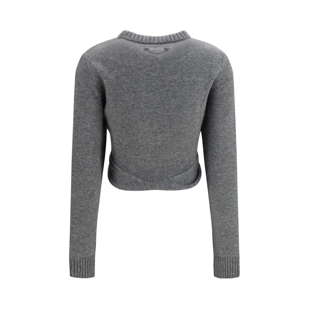 Balenciaga Gray Wool Oves Aries Women's Sweatshirt