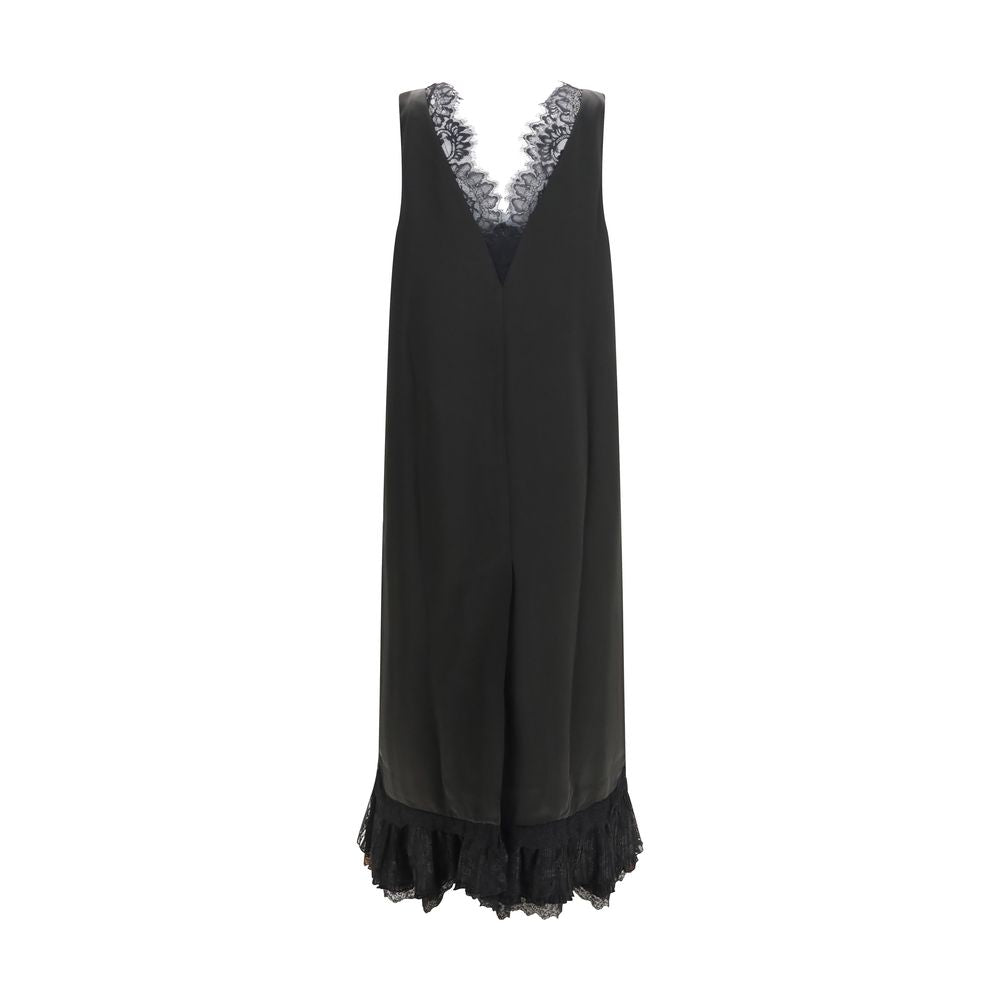 Ganni Black Acetate Casual Women's Dress