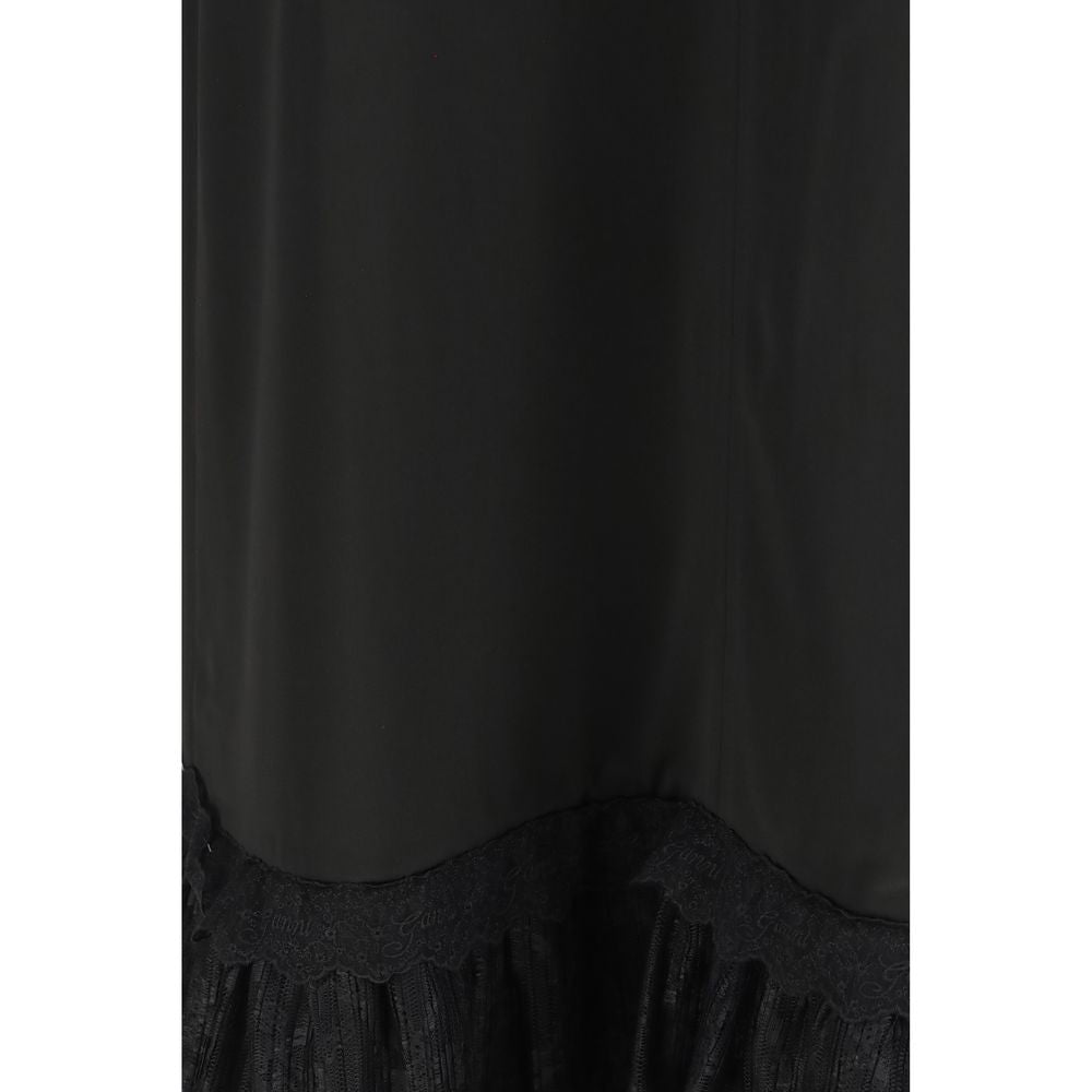 Ganni Black Acetate Casual Women's Dress