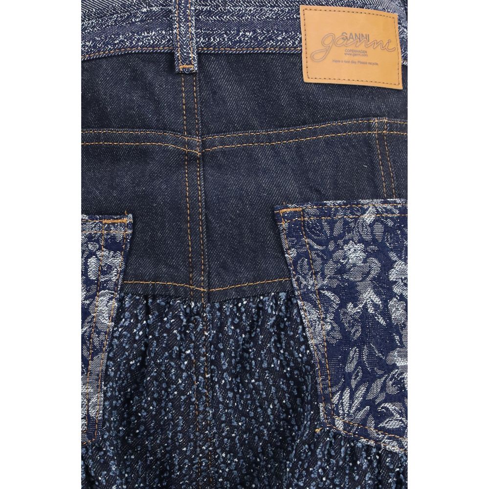 Ganni Blue Cotton Jeans Women's Denim