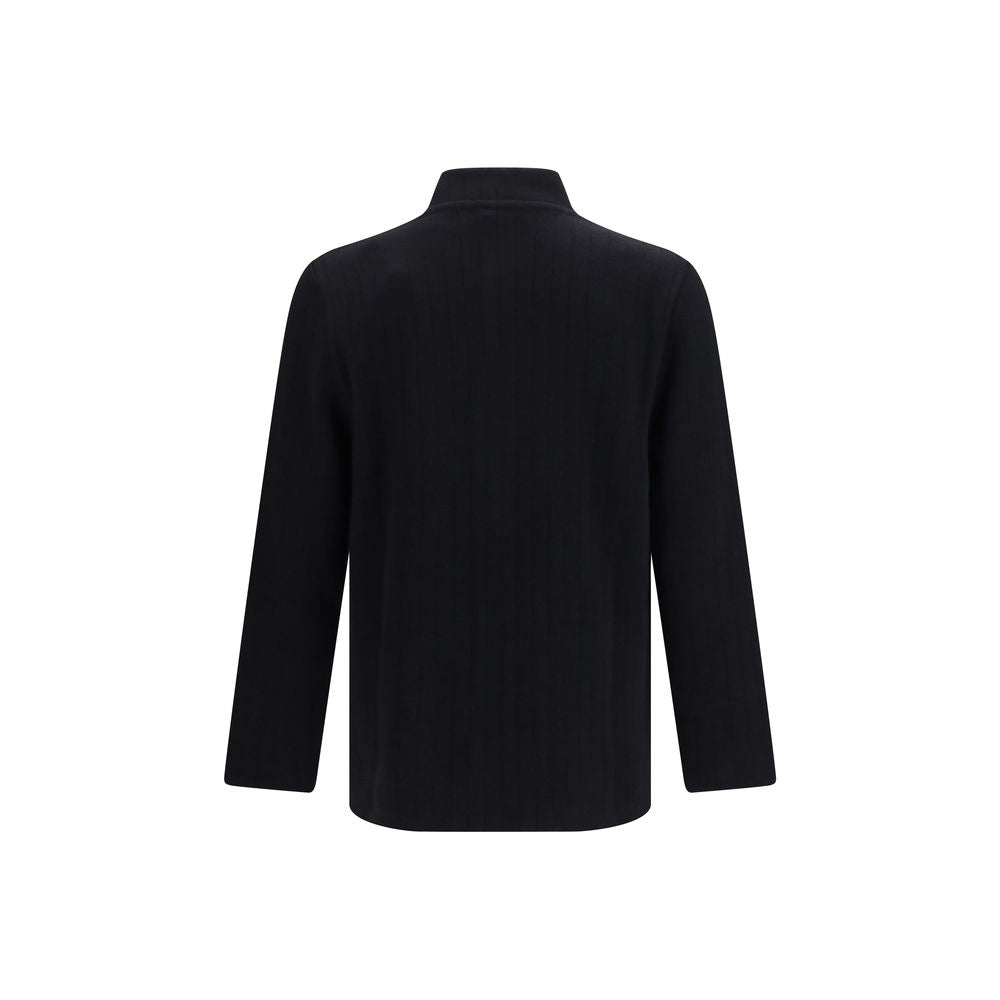 Lardini Black Wool Oves Aries Full-Length Men's Jacket