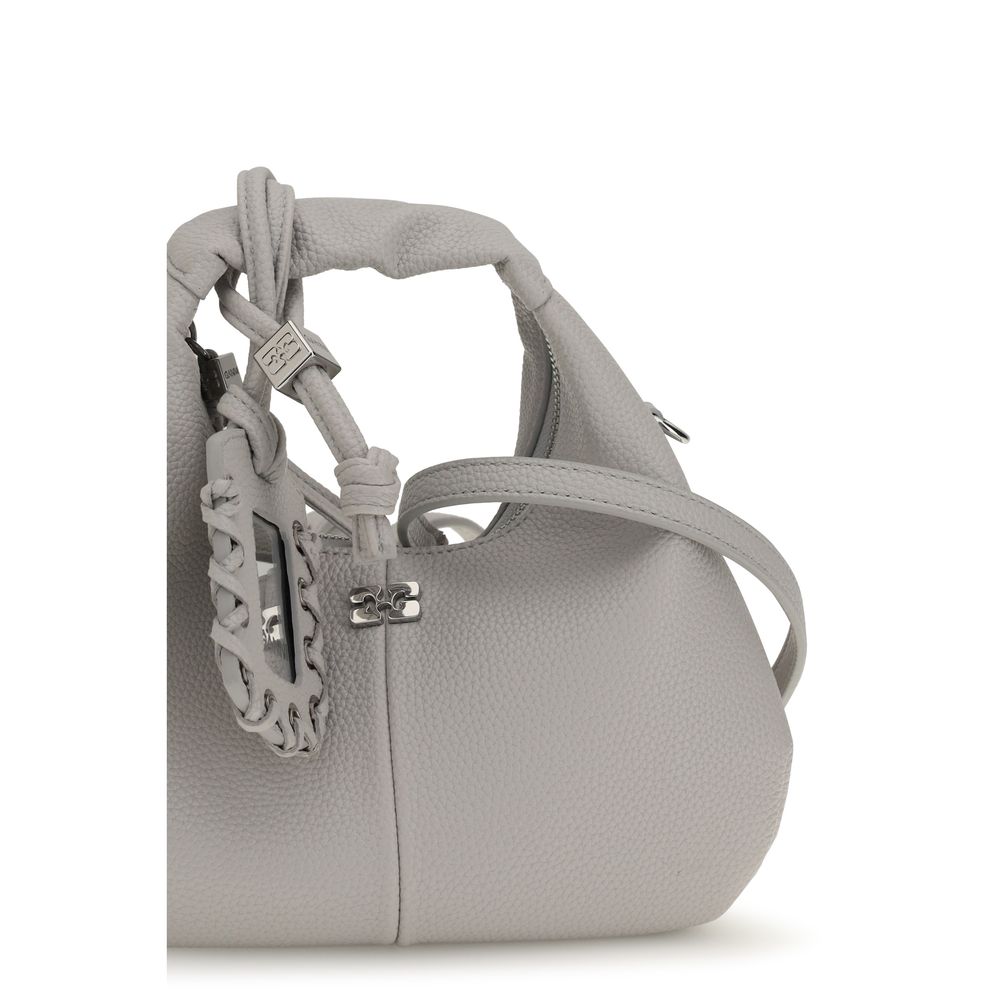 Ganni Gray Polyester Shoulder Women's Bag