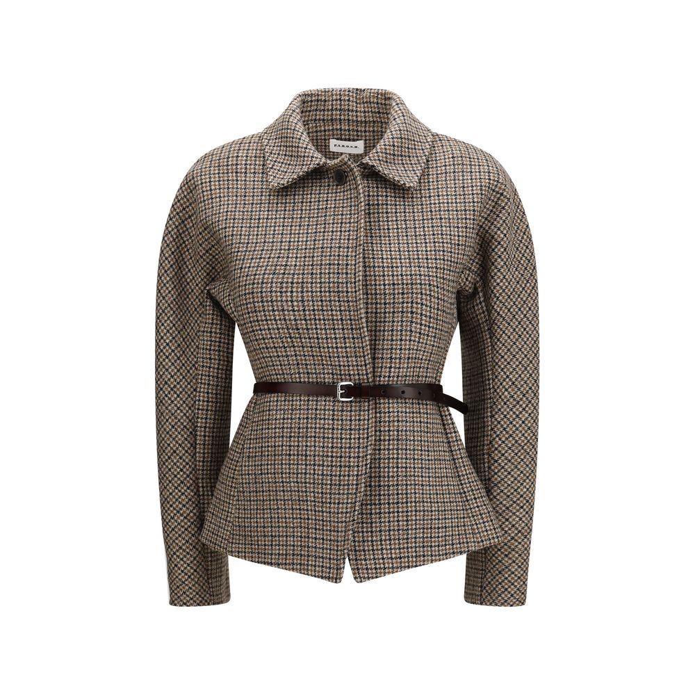 P.A.R.O.S.H. Beige Wool Oves Aries Women's Blazer