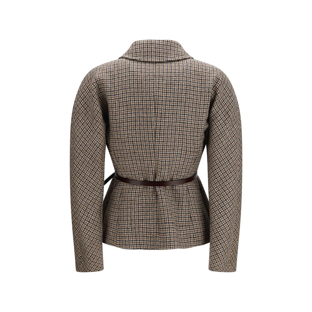 P.A.R.O.S.H. Beige Wool Oves Aries Women's Blazer
