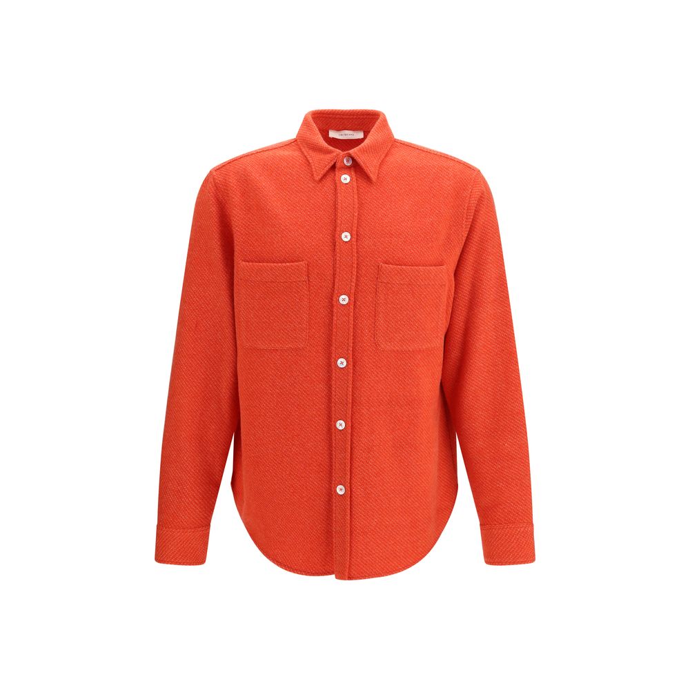 Umit Benan Red Cashmere Men's Shirt