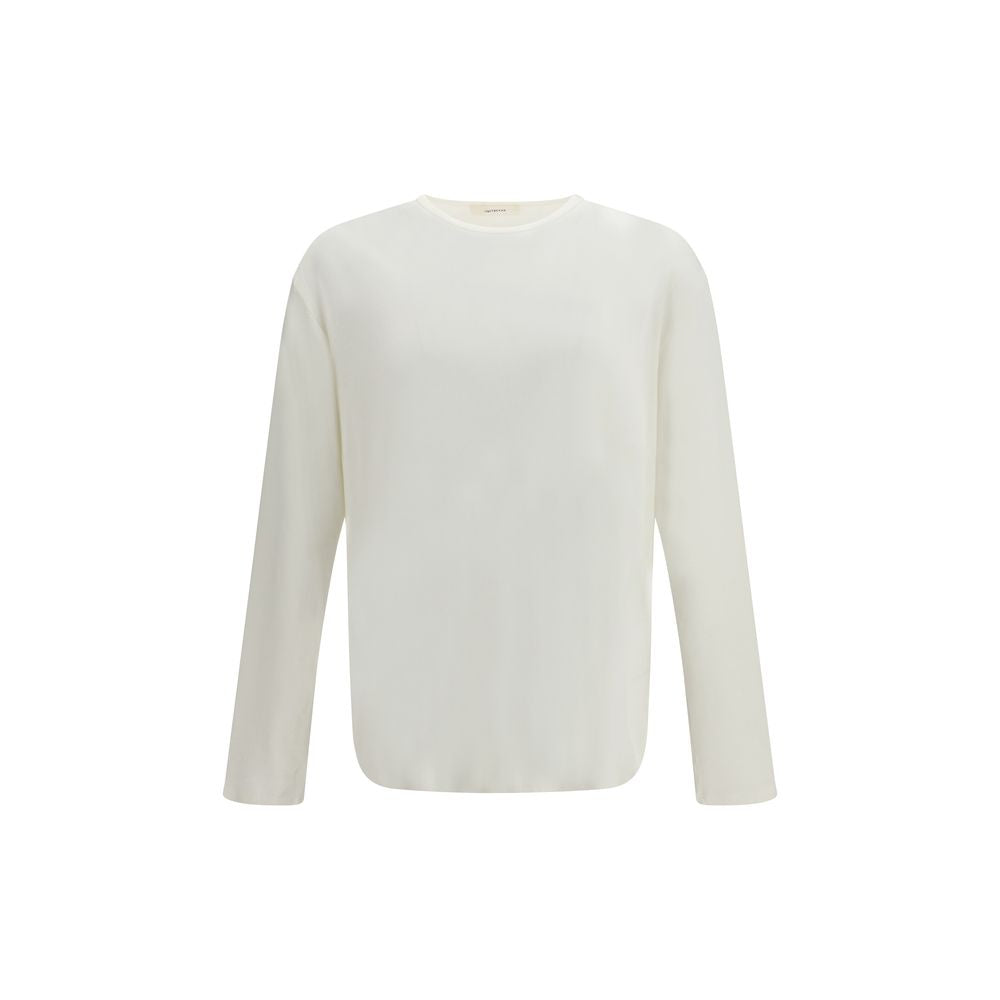 Umit Benan White Cotton Long Sleeve Men's T-Shirt