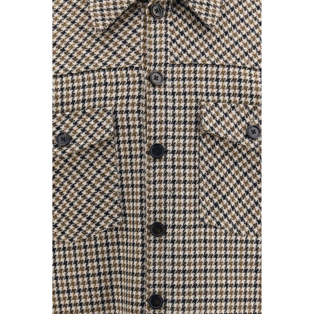 Dolce & Gabbana Brown Wool Oves Aries Full-Length Men's Jacket