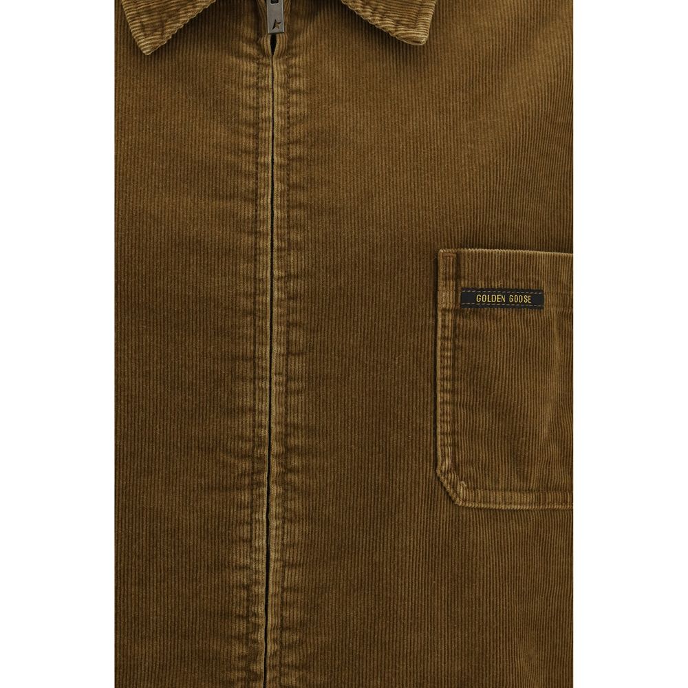 Golden Goose Brown Cotton Full-Length Men's Jacket