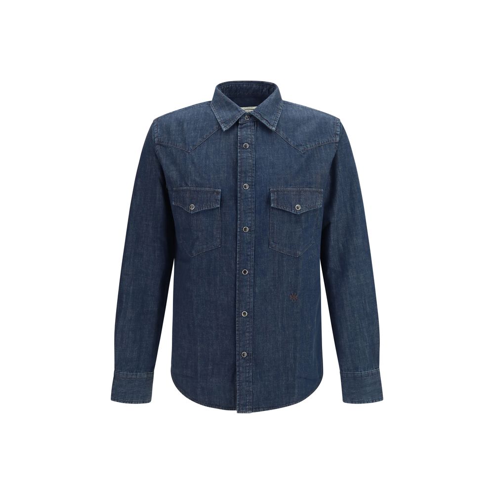 Jacob Cohen Blue Denim Men's Shirt