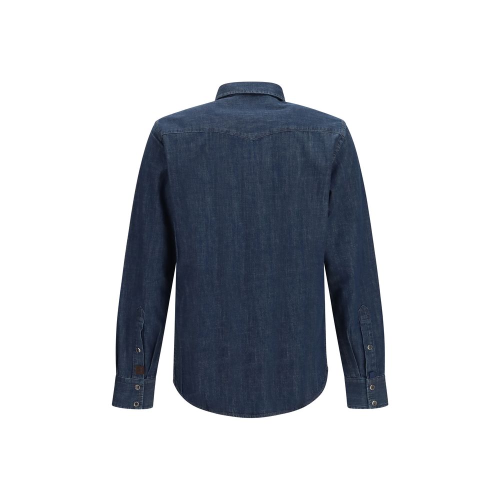 Jacob Cohen Blue Denim Men's Shirt