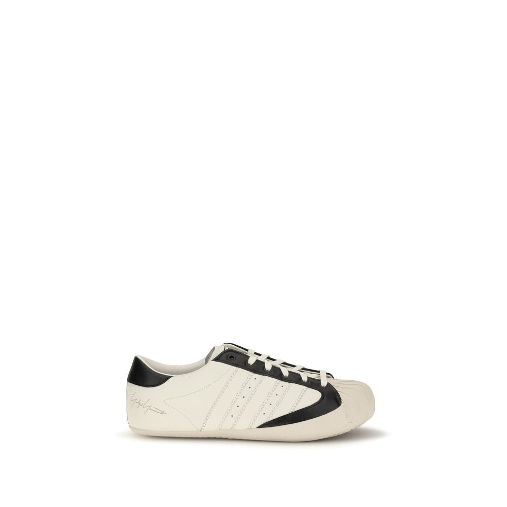 Y-3 White Calf Leather Bos Taurus Low Top Men's Sneakers