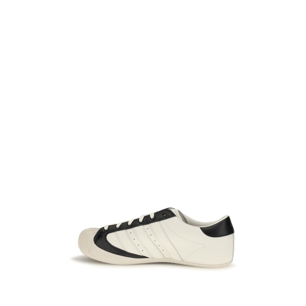 Y-3 White Calf Leather Bos Taurus Low Top Men's Sneakers