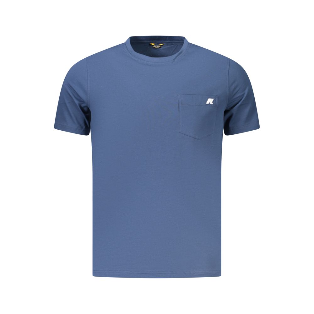 K-WAY Blue Cotton Men's Men's T-Shirt