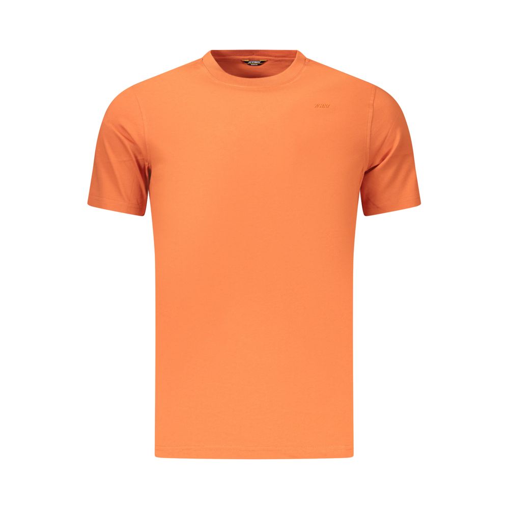 K-WAY Orange Cotton Men Men's T-Shirt