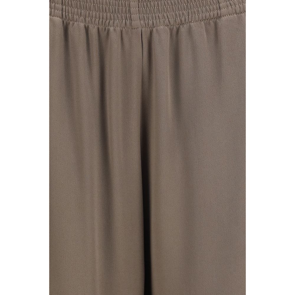 Fabiana Filippi Brown Viscose Casual Women's Pants
