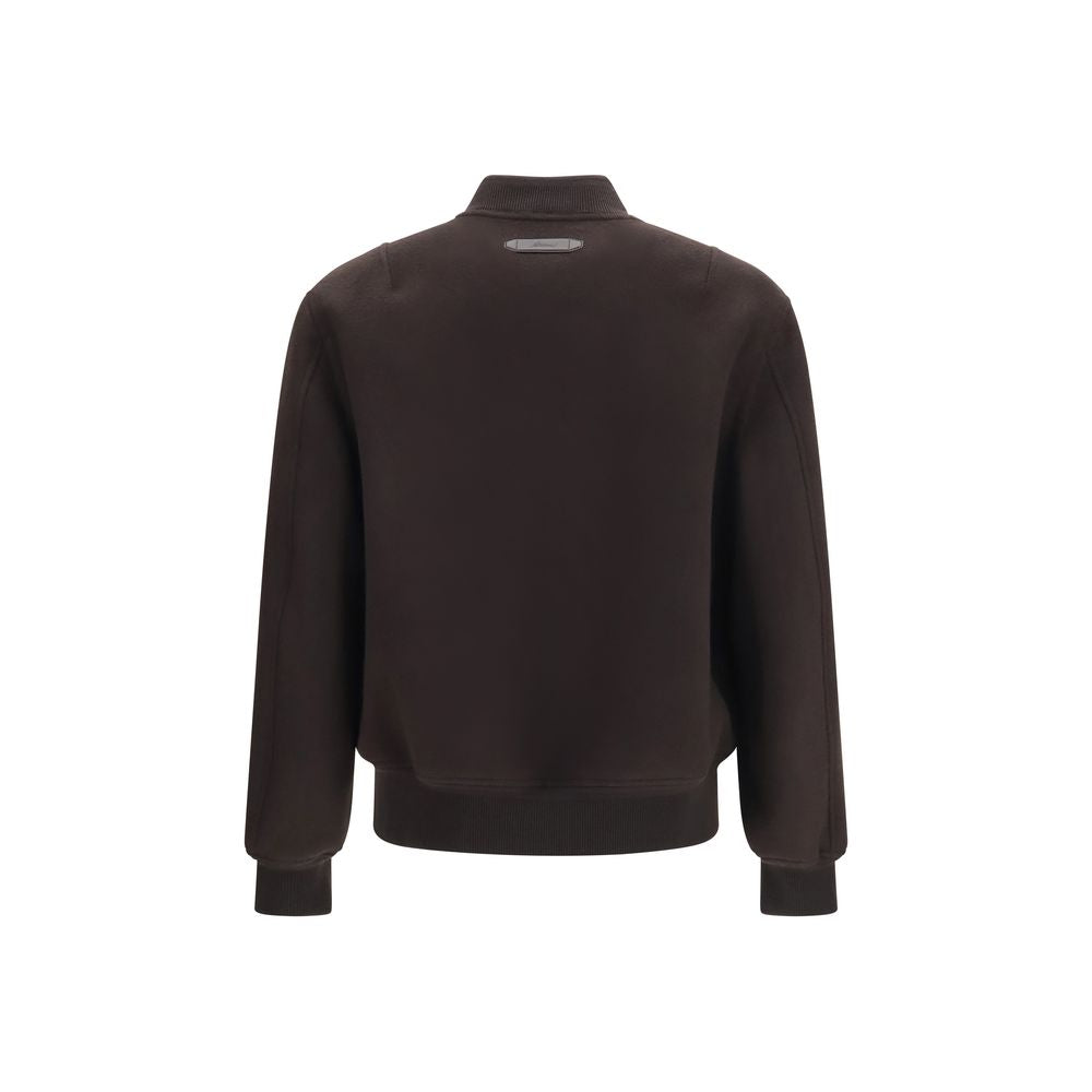 Brioni Brown Wool Oves Aries Men's Bomber
