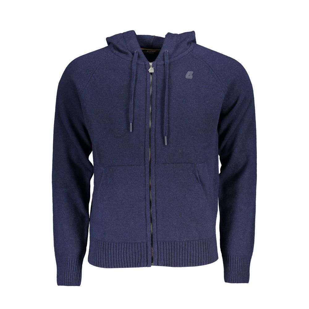 K-WAY Blue Wool Men's Men's Pullover