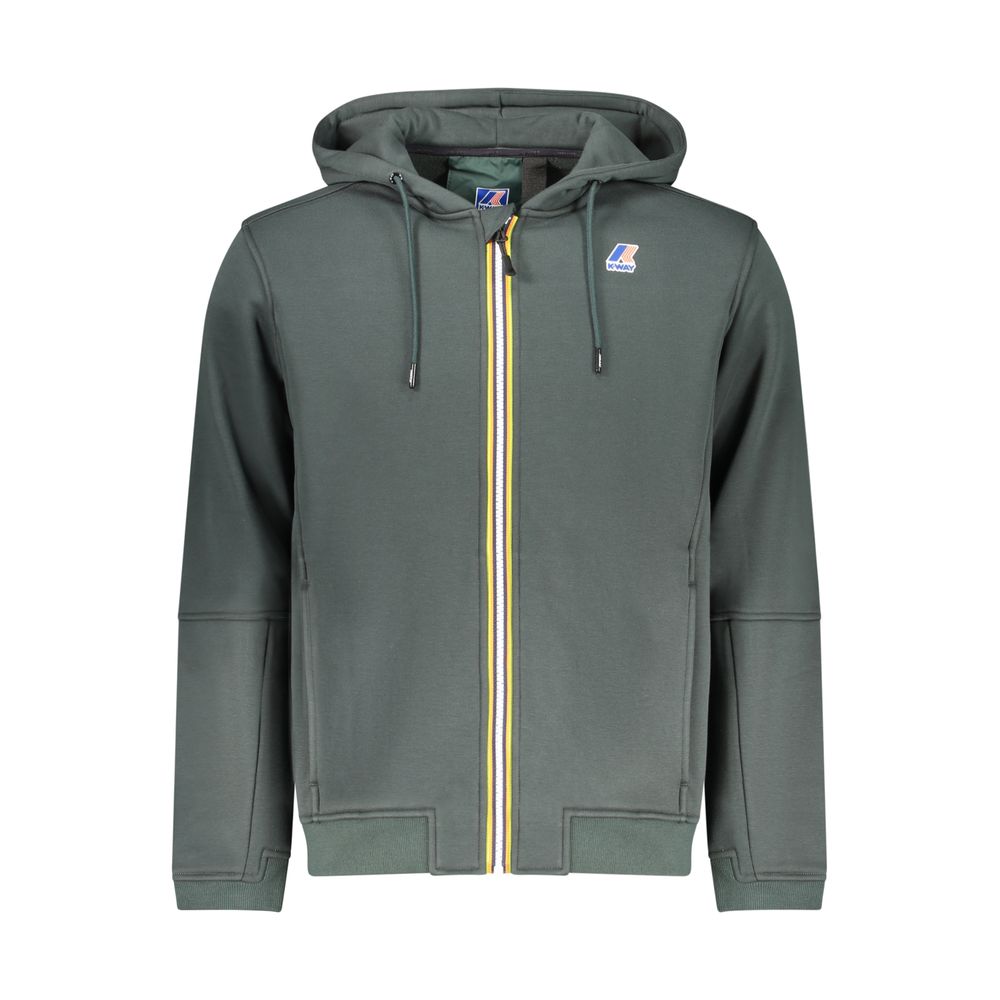 K-WAY Green Polyester Menswear Men's Sweatshirt