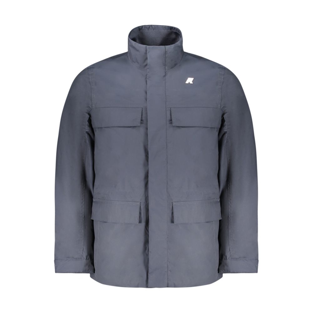 K-WAY Blue Polyester Men's Men's Jacket
