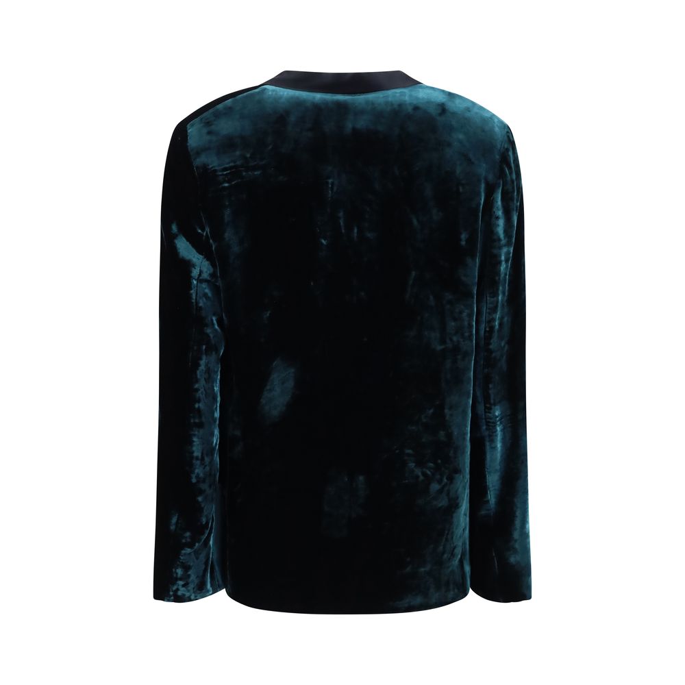 Forte_Forte Bicolor Viscose Full-Length Women's Jacket