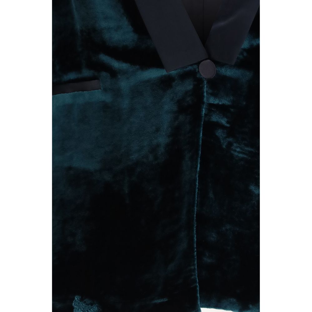 Forte_Forte Bicolor Viscose Full-Length Women's Jacket
