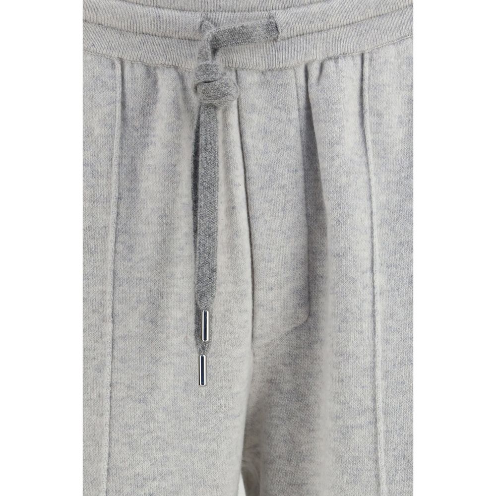 Brunello Cucinelli Gray Cashmere Casual Men's Pants