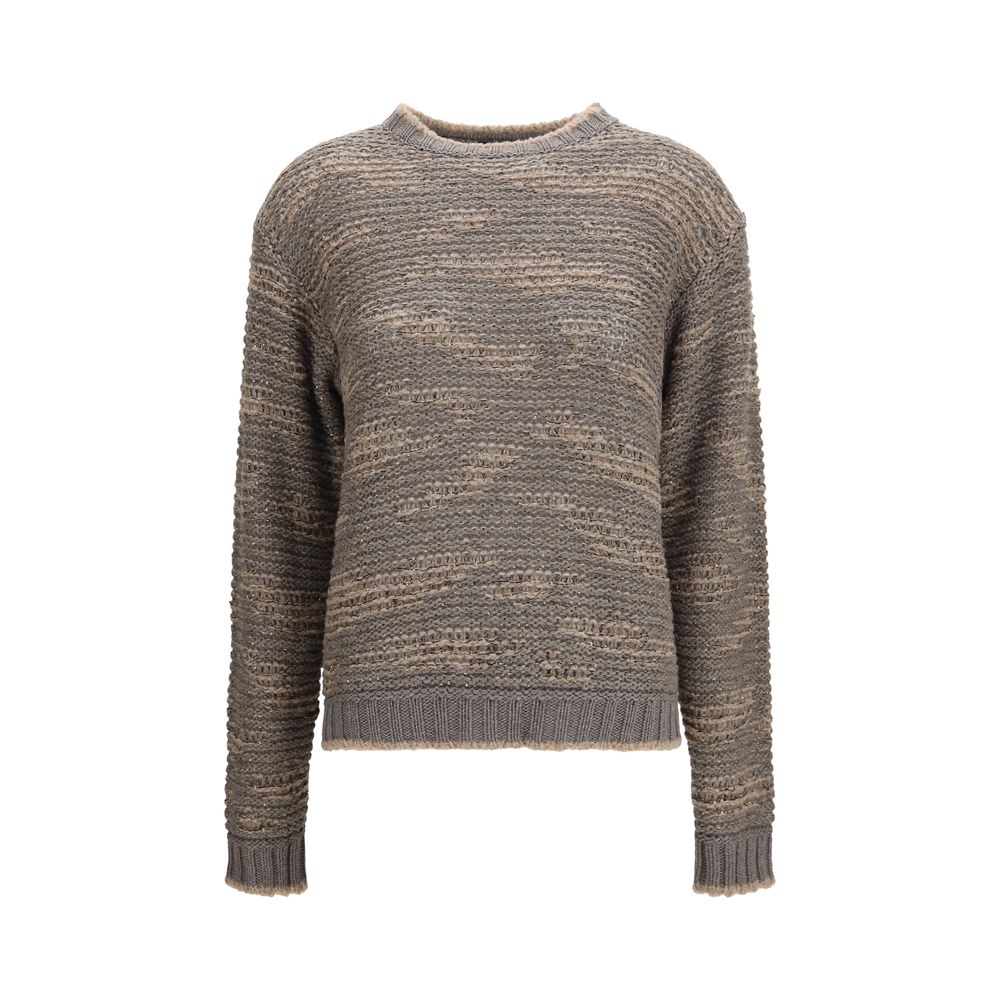 Fabiana Filippi Gray Wool Oves Aries Women's Sweatshirt
