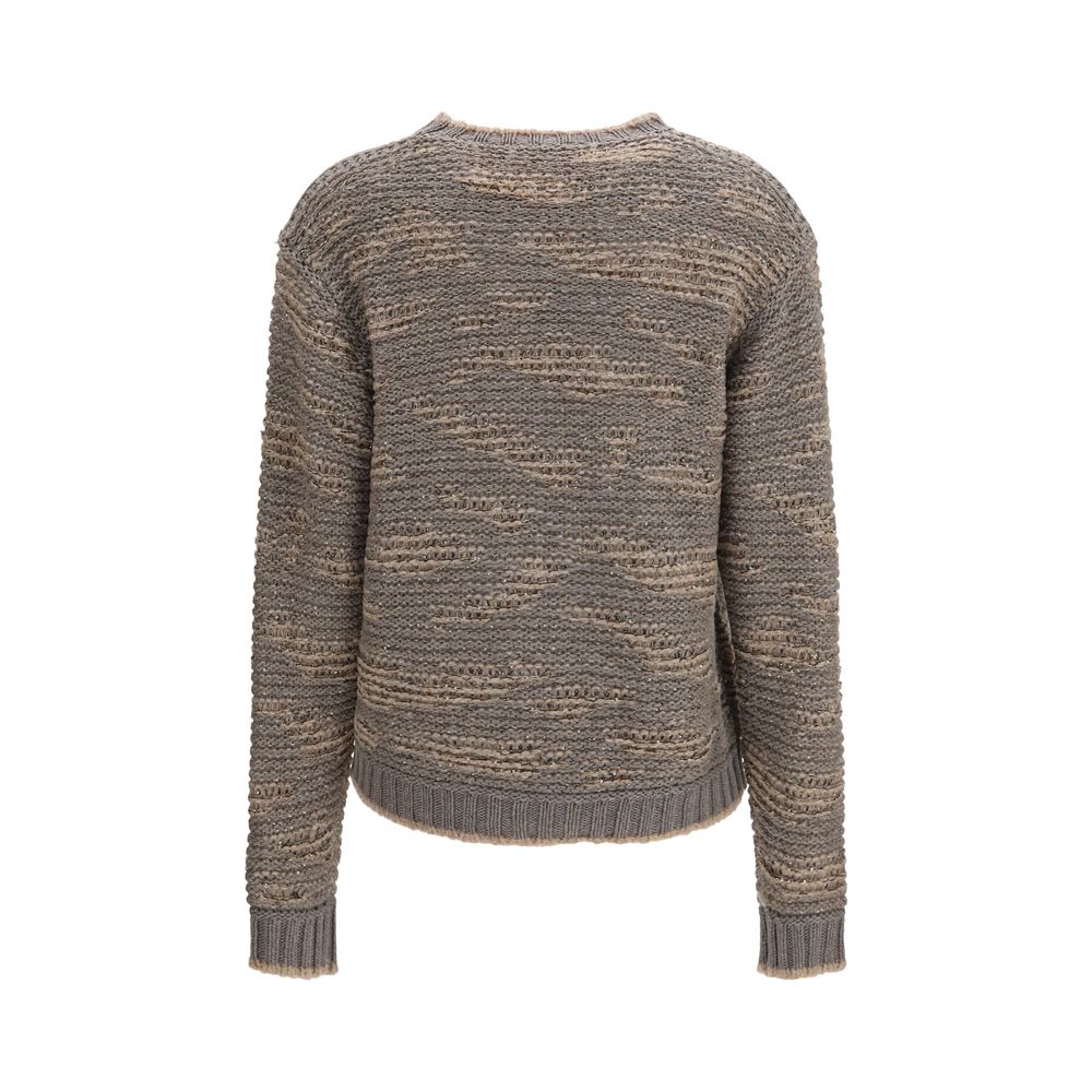 Fabiana Filippi Gray Wool Oves Aries Women's Sweatshirt