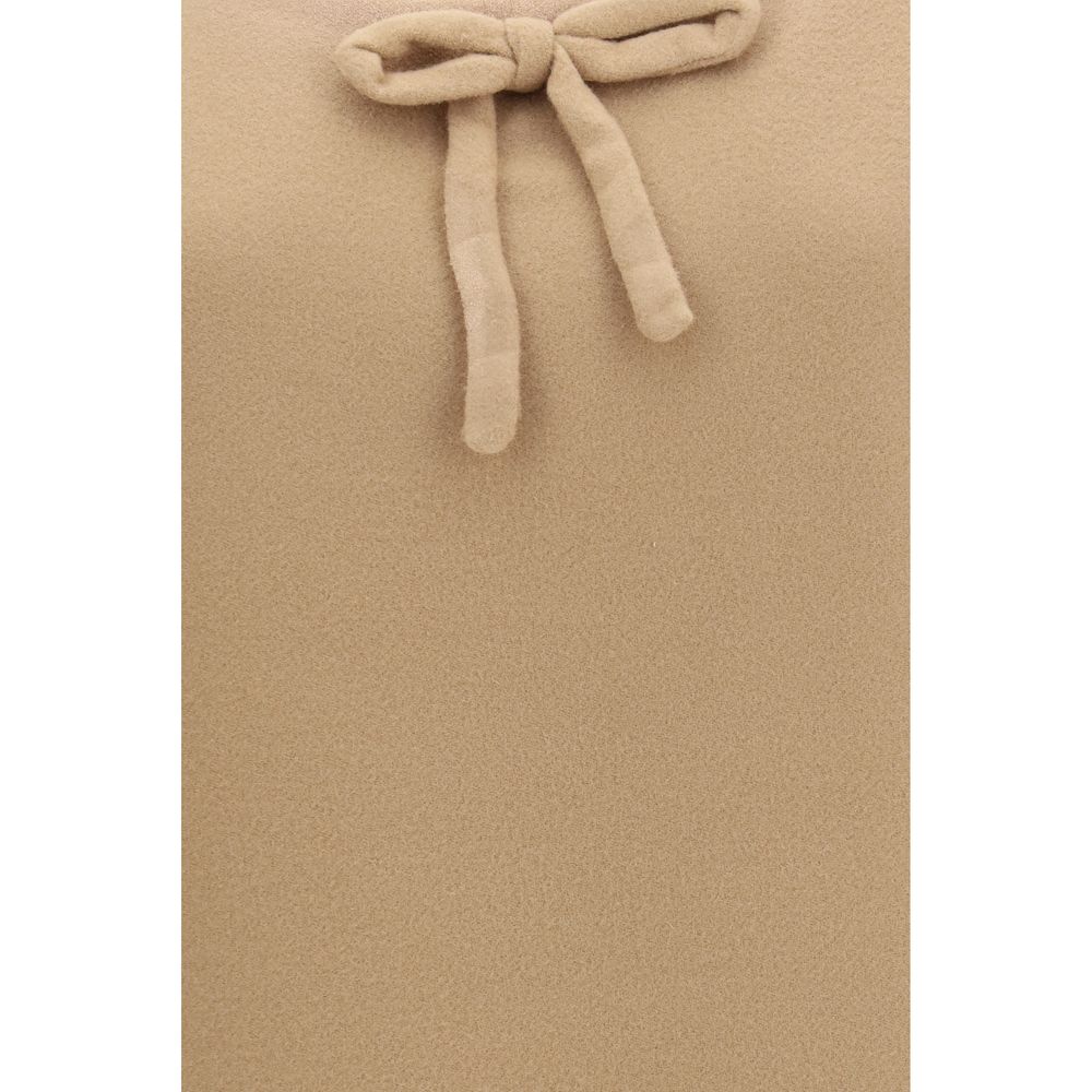 Miu Miu Beige Wool Oves Aries Casual Women's Dress