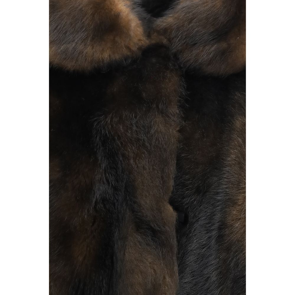 Brunello Cucinelli Brown Lambskin Full-Length Women's Jacket