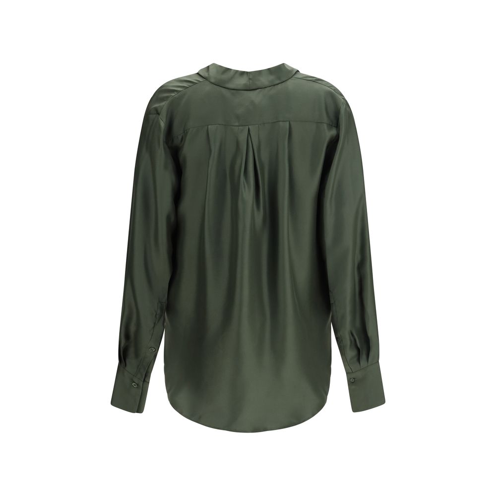 SA SU PHI Bicolor Silk Women's Blouse