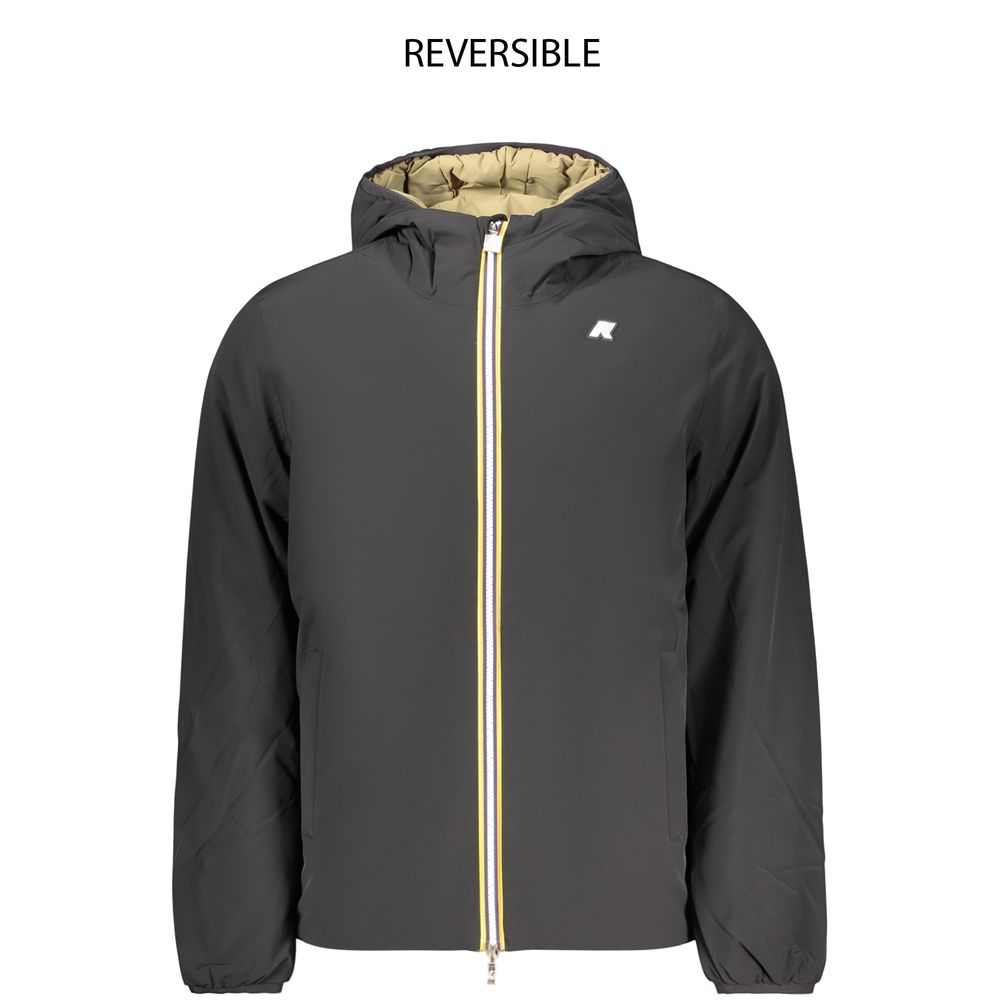 K-WAY Black Nylon Men's Men's Jacket