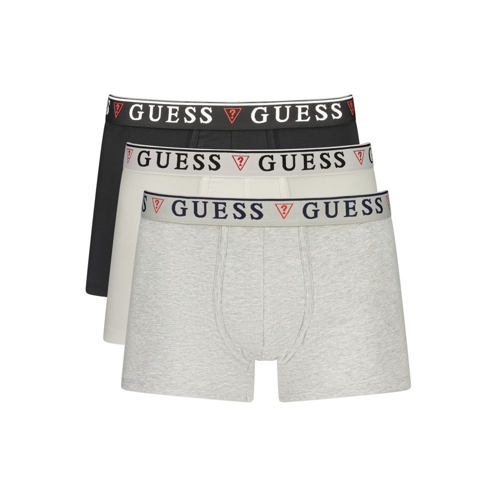 Guess Jeans Grey Cotton Men's Men's Boxer