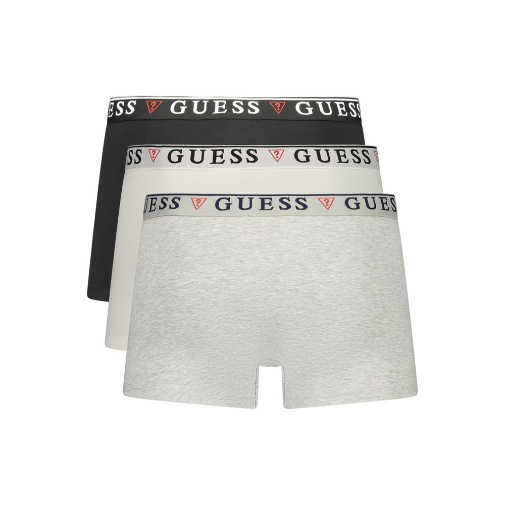Guess Jeans Grey Cotton Men's Men's Boxer
