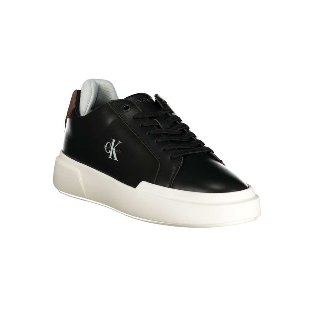 Calvin Klein Black Polyurethane Men's Men's Sneaker