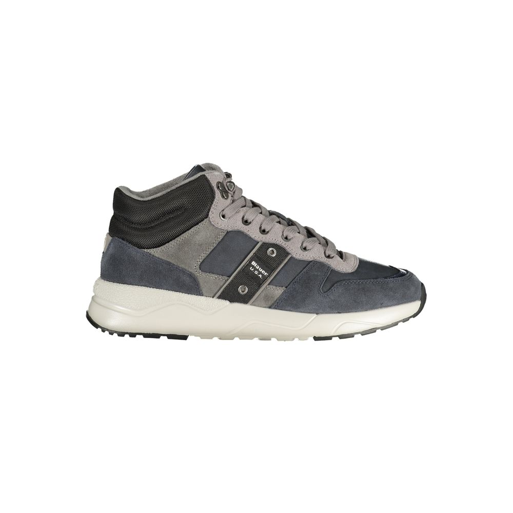 Blauer Blue Polyester Athletic Men's Sneakers