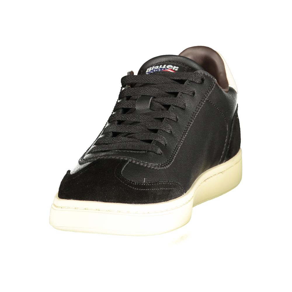 Blauer Black Polyester Athletic Men's Sneakers