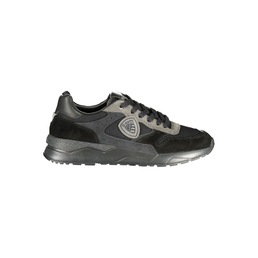 Blauer Black Polyester Athletic Men's Sneakers